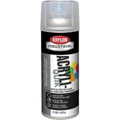 Krylon - Crystal Clear, 11 oz Net Fill, Gloss, Lacquer Spray Paint - 15 to 20 Sq Ft per Can, 11 oz Container, Use on Radios, Stereos & Other Electronic Units, Televisions - Apex Tool & Supply