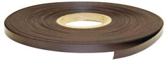 Mag-Mate - 100' Long x 3" Wide x 1/32" Thick Flexible Magnetic Strip - 24 Lb Max Pull Force, 12 Linear Ft/Lb Magnetic Pull Force, Plain Back - Apex Tool & Supply