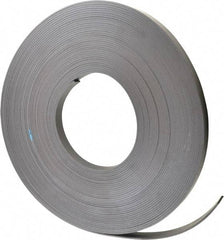 Mag-Mate - 100' Long x 3/4" Wide x 1/8" Thick Flexible Magnetic Strip - 12 Lb Max Pull Force, 14 Linear Ft/Lb Magnetic Pull Force, Plain Back - Apex Tool & Supply