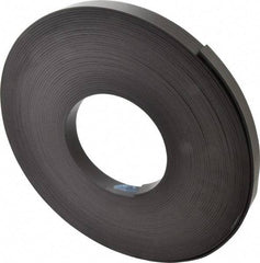 Mag-Mate - 100' Long x 1" Wide x 1/8" Thick Flexible Magnetic Strip - 16 Lb Max Pull Force, 19 Linear Ft/Lb Magnetic Pull Force, Plain Back - Apex Tool & Supply