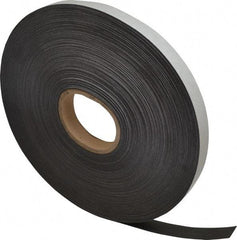 Mag-Mate - 200' Long x 1" Wide x 1/32" Thick Flexible Magnetic Strip - 8 Lb Max Pull Force, 4 Linear Ft/Lb Magnetic Pull Force, Adhesive Back - Apex Tool & Supply