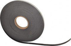 Mag-Mate - 100' Long x 1/2" Wide x 1/16" Thick Flexible Magnetic Strip - 6 Lb Max Pull Force, 3 Linear Ft/Lb Magnetic Pull Force, Adhesive Back - Apex Tool & Supply