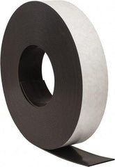 Mag-Mate - 100' Long x 3" Wide x 1/8" Thick Flexible Magnetic Strip - 48 Lb Max Pull Force, 56 Linear Ft/Lb Magnetic Pull Force, Adhesive Back - Apex Tool & Supply
