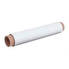 Mag-Mate - 10' Long x 24-3/8" Wide x 1/32" Thick Flexible Magnetic Sheet - 85 Lb Max Pull Force, 196 Linear Ft/Lb Magnetic Pull Force, Plain Back, White - Apex Tool & Supply