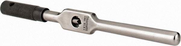 Starrett - 1/16 to 1/4" Tap Capacity, Straight Handle Tap Wrench - 6" Overall Length - Apex Tool & Supply