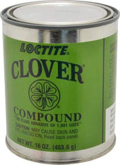 Loctite - 1 Lb Grease Compound - Compound Grade Super Fine, Grade 5A, 800 Grit, Black & Gray, Use on General Purpose - Apex Tool & Supply