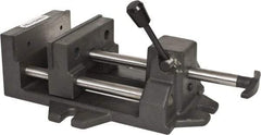 Palmgren - 6" Jaw Opening Capacity x 1-7/8" Throat Depth, Horizontal Drill Press Vise - 6" Wide Jaw, Stationary Base, Standard Speed, 14-1/2" OAL x 4-5/16" Overall Height - Apex Tool & Supply