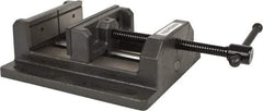 Palmgren - 6" Jaw Opening Capacity x 2" Throat Depth, Horizontal Drill Press Vise - 6" Wide Jaw, Stationary Base, Standard Speed, 11" OAL x 3-9/16" Overall Height - Apex Tool & Supply