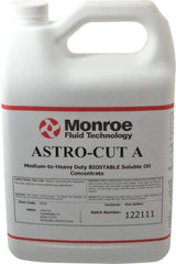 Monroe Fluid Technology - Astro-Cut A, 1 Gal Bottle Cutting & Grinding Fluid - Water Soluble, For CNC Milling, Drilling, Tapping, Turning - Apex Tool & Supply