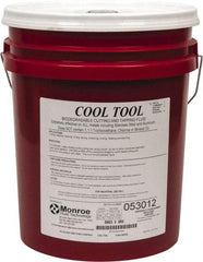 Monroe Fluid Technology - Cool Tool, 5 Gal Pail Cutting & Tapping Fluid - Straight Oil, For Blanking, Boring, Broaching, Drilling, Hobbing, Milling, Reaming, Tapping, Turning - Apex Tool & Supply