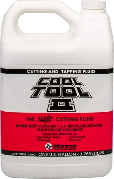 Monroe Fluid Technology - Cool Tool II, 1 Gal Bottle Cutting & Tapping Fluid - Straight Oil, For Blanking, Boring, Broaching, Drilling, Hobbing, Milling, Reaming, Tapping, Turning - Apex Tool & Supply