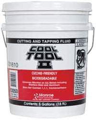 Monroe Fluid Technology - Cool Tool II, 5 Gal Pail Cutting & Tapping Fluid - Straight Oil, For Blanking, Boring, Broaching, Drilling, Hobbing, Milling, Reaming, Tapping, Turning - Apex Tool & Supply