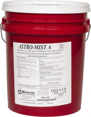 Monroe Fluid Technology - Astro-Mist A, 5 Gal Pail Grinding Fluid - Synthetic, For Light Machining - Apex Tool & Supply