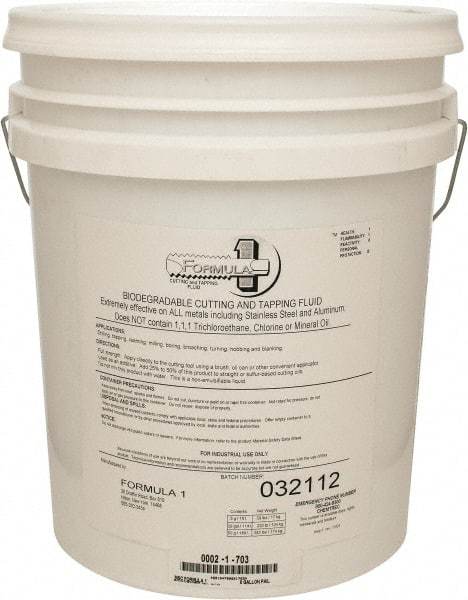 Monroe Fluid Technology - 5 Gal Pail Cutting & Tapping Fluid - Straight Oil - Apex Tool & Supply