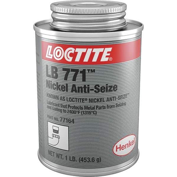 Loctite - 1 Lb Can High Temperature Anti-Seize Lubricant - Nickel, -54 to 2,399°F, Silver Colored, Water Resistant - Apex Tool & Supply
