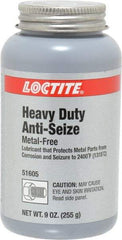 Loctite - 9 oz Can General Purpose Anti-Seize Lubricant - Calcium Fluoride/Graphite, -29 to 2,399°F, Gray, Water Resistant - Apex Tool & Supply