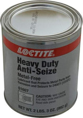 Loctite - 35 oz Can General Purpose Anti-Seize Lubricant - Calcium Fluoride/Graphite, -29 to 2,399°F, Gray, Water Resistant - Apex Tool & Supply