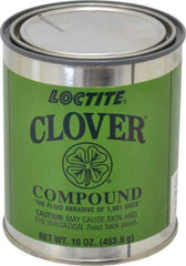 Loctite - 1 Lb Grease Compound - Compound Grade Coarse, Grade F, 100 Grit, Black & Gray, Use on General Purpose - Apex Tool & Supply