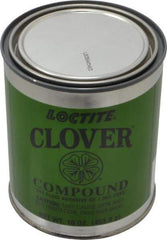 Loctite - 1 Lb Grease Compound - Compound Grade Medium, Grade D, 180 Grit, Black & Gray, Use on General Purpose - Apex Tool & Supply