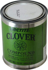 Loctite - 1 Lb Grease Compound - Compound Grade Extra Fine, Grade A, 280 Grit, Black & Gray, Use on General Purpose - Apex Tool & Supply
