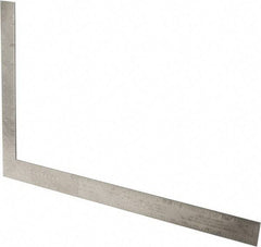 Stanley - 24" Blade Length x 16" Base Length, Buffed Finish, Aluminum Carpenters' Square - 1/8" (Back) & 1/8" (Face) Graduation, 1-1/2" Base Width - Apex Tool & Supply