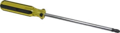 Stanley - #4, 13-1/4" OAL, Standard Phillips Screwdriver - 8" Blade Length, Round Shank, Acetate Handle - Apex Tool & Supply