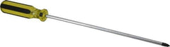 Stanley - #2, 14-1/2" OAL, Standard Phillips Screwdriver - 10" Blade Length, Round Shank, Acetate Handle - Apex Tool & Supply