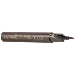 Scientific Cutting Tools - 5/16-24" Port, 0.3" Spotface Diam, 1/8" Tube Outside Diam, Plain Pilot, Straight Shank, Carbide Tipped Porting Tool - Apex Tool & Supply