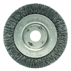 ‎3″ Diameter-3/8″-1/2″ Arbor Hole - Crimped Steel Wire Straight Wheel - Apex Tool & Supply