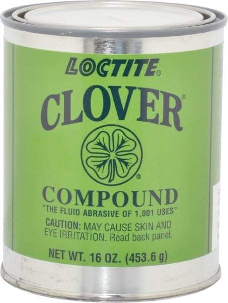 Loctite - 1 Lb Grease Compound - Compound Grade Super Fine, Grade 4A, 600 Grit, Black & Gray, Use on General Purpose - Apex Tool & Supply