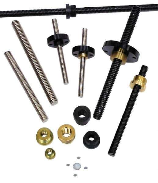 Nook Industries - 1/2-2 Acme, 6' Long, Stainless Steel Precision Acme Threaded Rod - Right Hand Thread, 2C Fit - Apex Tool & Supply