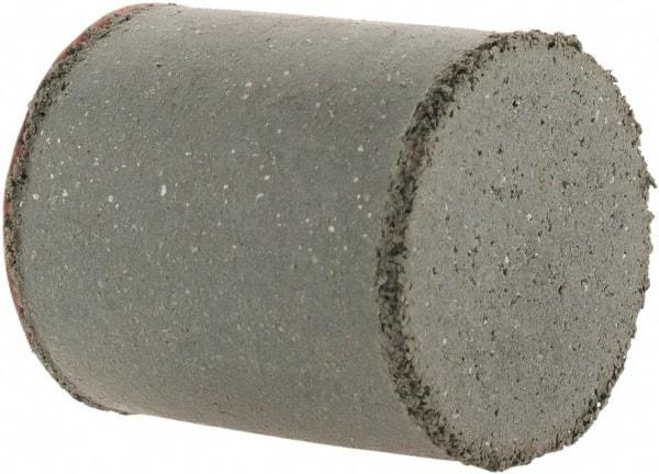 Cratex - 7/8" Max Diam x 1" Long, Cylinder, Rubberized Point - Coarse Grade, Silicon Carbide, 1/4" Arbor Hole, Unmounted - Apex Tool & Supply