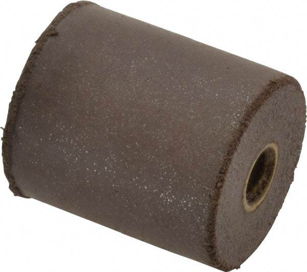 Cratex - 7/8" Max Diam x 1" Long, Cylinder, Rubberized Point - Medium Grade, Silicon Carbide, 1/4" Arbor Hole, Unmounted - Apex Tool & Supply