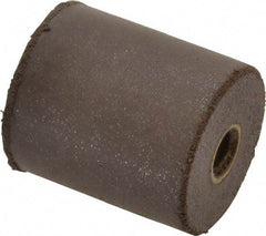 Cratex - 7/8" Max Diam x 1" Long, Cylinder, Rubberized Point - Medium Grade, Silicon Carbide, 1/4" Arbor Hole, Unmounted - Apex Tool & Supply