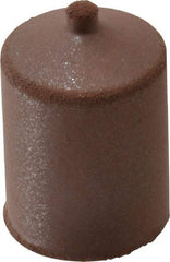 Cratex - 7/8" Max Diam x 1-1/4" Long, Cone, Rubberized Point - Fine Grade, Silicon Carbide, 1/4" Arbor Hole, Unmounted - Apex Tool & Supply