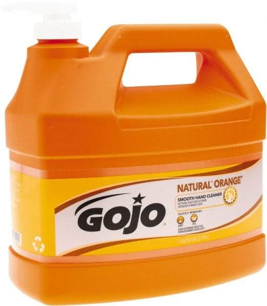 GOJO - 1 Gal Pump Bottle Liquid Hand Cleaner - General Duty, Orange Scent - Apex Tool & Supply