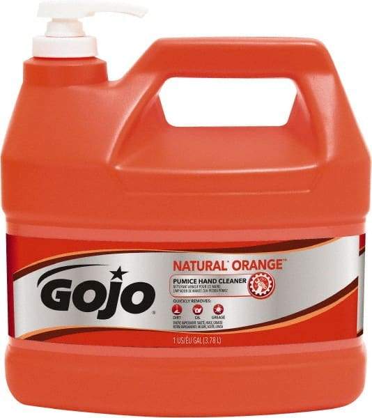 GOJO - 1 Gal Pump Bottle Liquid Hand Cleaner - General Duty, Orange Scent - Apex Tool & Supply