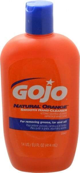 GOJO - 14 oz Squeeze Bottle Liquid Hand Cleaner - General Duty, Orange Scent - Apex Tool & Supply