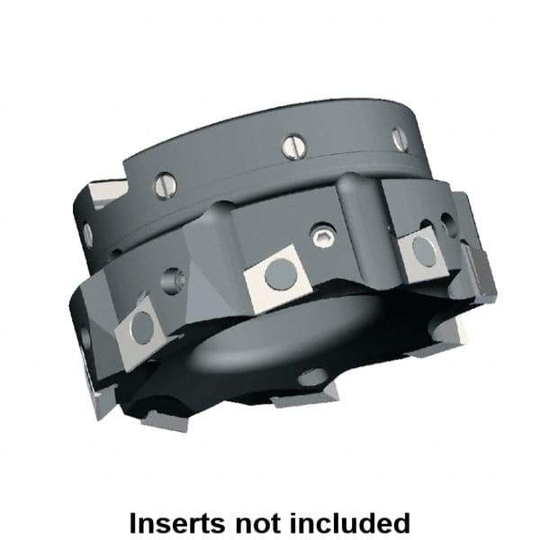 Kennametal - 4 Inserts, 100mm Cut Diam, 32mm Arbor Diam, 9.5mm Max Depth of Cut, Indexable Square-Shoulder Face Mill - 0/90° Lead Angle, 50mm High, BGHX 15L5... Insert Compatibility, Series Fix-Perfect - Apex Tool & Supply