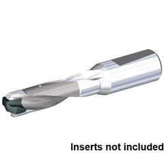 Kennametal - KSEM Series, 10 Head Connection, 5xD, 40mm Shank Diam, Drill Body - 238mm Body to Flange Length, KSEM Toolholder, 35.94mm Nose Diam, 180mm Drill Body Length, 228mm Flute Length - Apex Tool & Supply