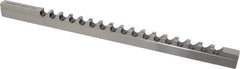 Dumont Minute Man - 12mm Keyway Width, Style D-1, Keyway Broach - High Speed Steel, Bright Finish, 9/16" Broach Body Width, 1" to 6" LOC, 13-7/8" OAL, 8,400 Lbs Pressure for Max LOC - Apex Tool & Supply