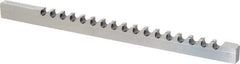 Dumont Minute Man - 14mm Keyway Width, Style D-1, Keyway Broach - High Speed Steel, Bright Finish, 9/16" Broach Body Width, 1" to 6" LOC, 13-7/8" OAL, 11,100 Lbs Pressure for Max LOC - Apex Tool & Supply