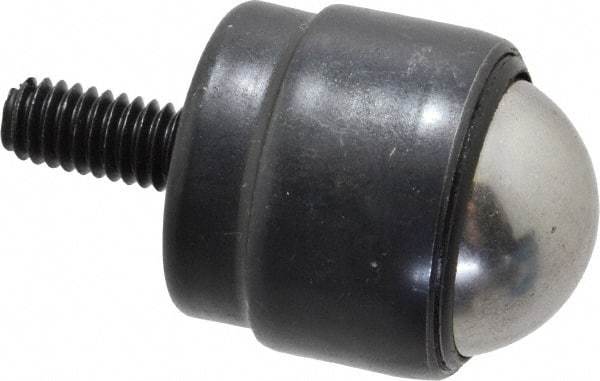Value Collection - 1.2 Inch Diameter, Round, Carbon Steel Ball Transfer - 2.2000 Inch Overall Diameter, 2-1/4 Inch Mount Height, 75 Lb. Capacity - Apex Tool & Supply