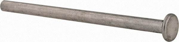 Made in USA - #8-32 Thread Barrel, Aluminum Sex Bolt & Binding Post - Uncoated, 3/8" Screw Length, 3-1/4" Long Barrel - Apex Tool & Supply