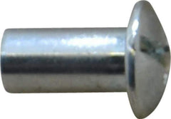 Made in USA - #10-24 Thread Barrel, Slotted/Phillips Drive, Steel Sex Bolt & Binding Post - Zinc-Plated Finish, 1/2" Long Barrel - Apex Tool & Supply