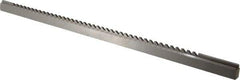 Dumont Minute Man - 1/8" Keyway Width, Style C, One-Pass Keyway Broach - Bright Finish, 3/8" Broach Body Width, 19/64" to 2" LOC, 14-1/8" OAL, 900 Lbs Pressure for Max LOC - Apex Tool & Supply