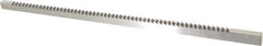 Dumont Minute Man - 3/8" Keyway Width, Style C, One-Pass Keyway Broach - Bright Finish, 3/8" Broach Body Width, 19/64" to 2" LOC, 18-1/2" OAL, 5,300 Lbs Pressure for Max LOC - Apex Tool & Supply