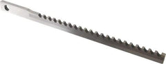 Dumont Minute Man - 3/8" Keyway Width, Style AF, Keyseating Broach - Bright Finish, 3/8" Broach Body Width, 16" OAL - Apex Tool & Supply