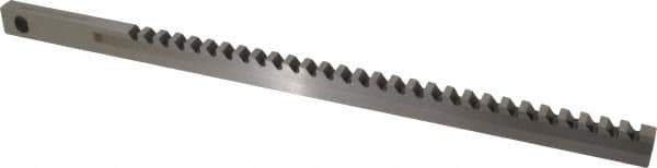 Dumont Minute Man - 9/16" Keyway Width, Style AF, Keyseating Broach - Bright Finish, 9/16" Broach Body Width, 20" OAL - Apex Tool & Supply