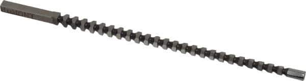 Dumont Minute Man - 4mm x 5-1/8" Overall Length, 0.1614" Pilot Hole Diam, Square Broach - 0.1575 to 0.158" Tolerance, 0.2205 to 0.222" Across Corners, 4.1mm Drill, 5/32" Pitch, 1/4 to 1/2" LOC, 480 Lbs. Pressure for Max LOC - Apex Tool & Supply